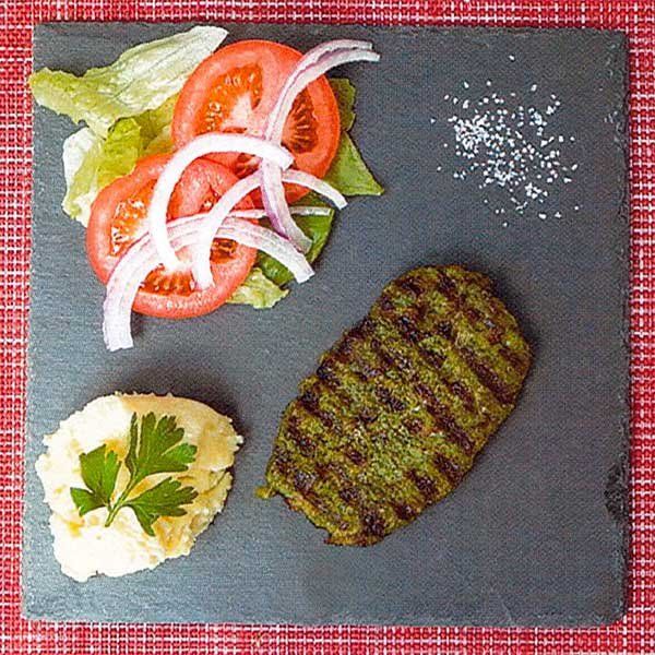 Hamburguesa de espinacas