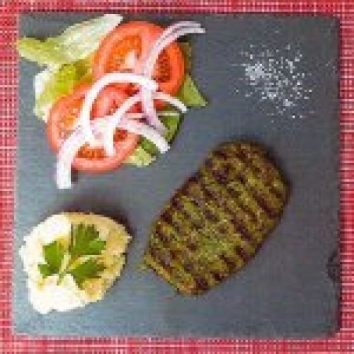 Hamburguesa de espinacas